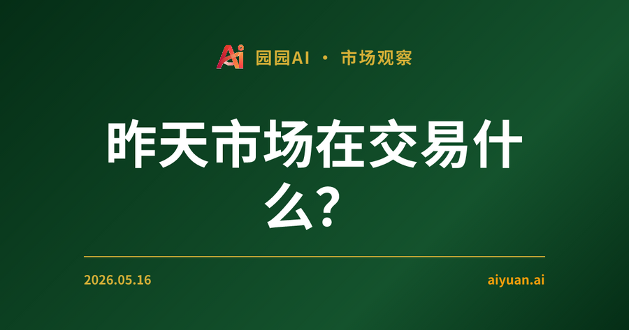 昨天市场在交易什么？