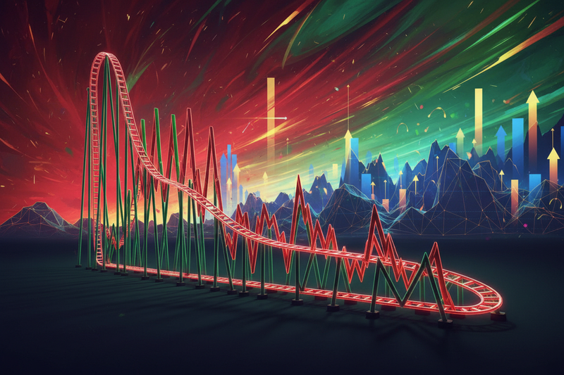 2倍杠杆ETF波动率损耗过山车小游戏